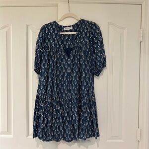 Emerson Fry Navy and White Floral Dress